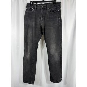 Abercrombie Fitch Slim Straight Stretch Mens Jeans Black Size 31W 32L